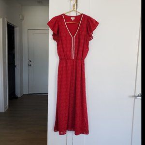 Maison Jules Red Dress Size Small